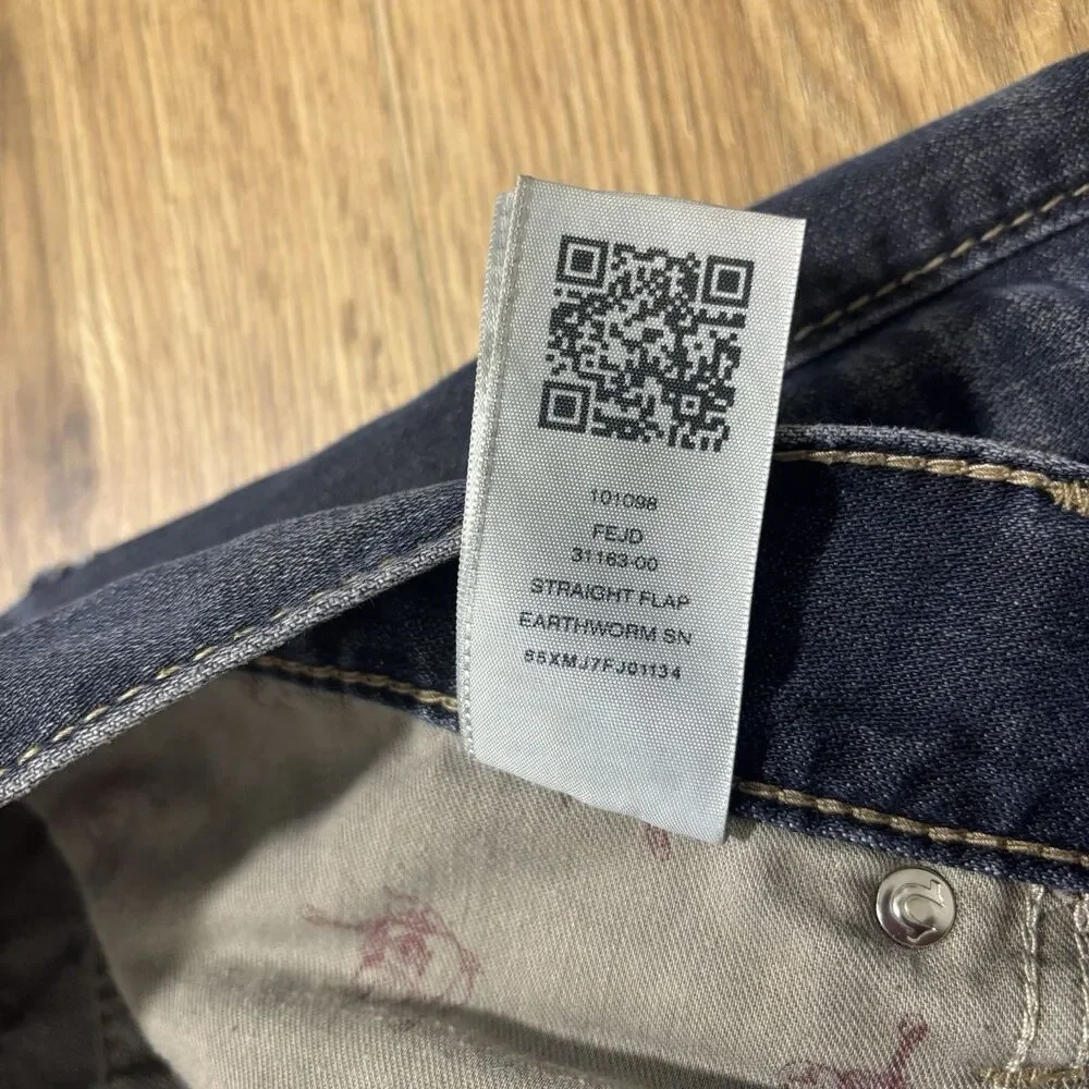 True Religion Straight Leg With Flap Jeans Mens 34x34 Lot Of 2 Denim USA Hip Hop